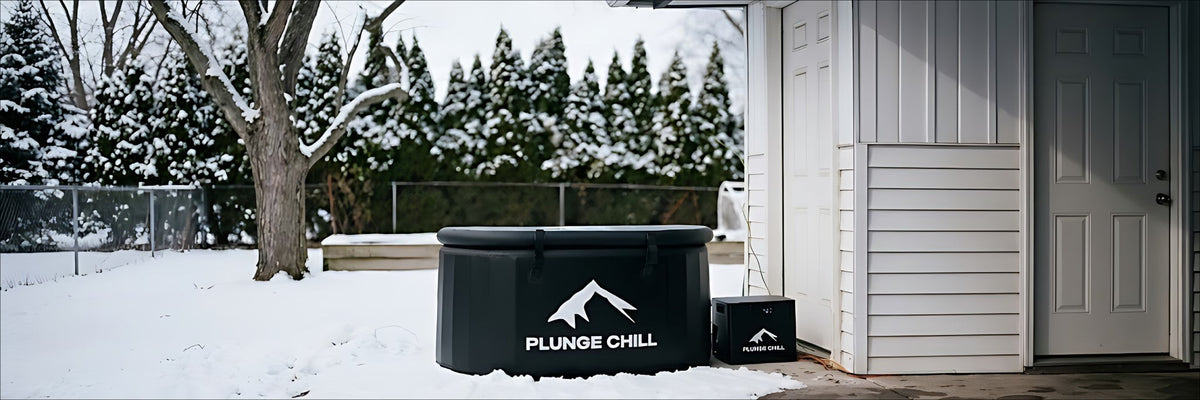 The outdoor cold plunge chiller with pro set for winter