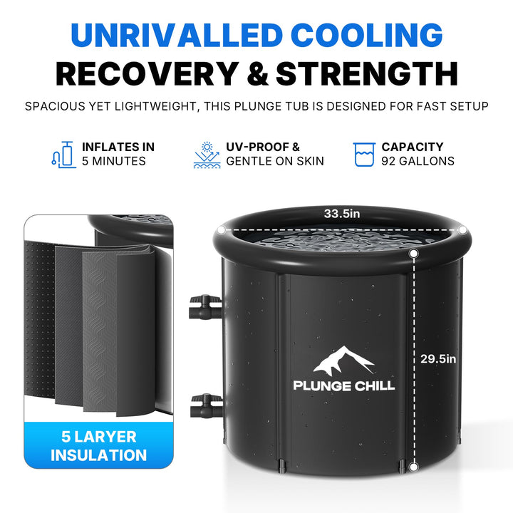 Cold Plunge Tub with Chiller