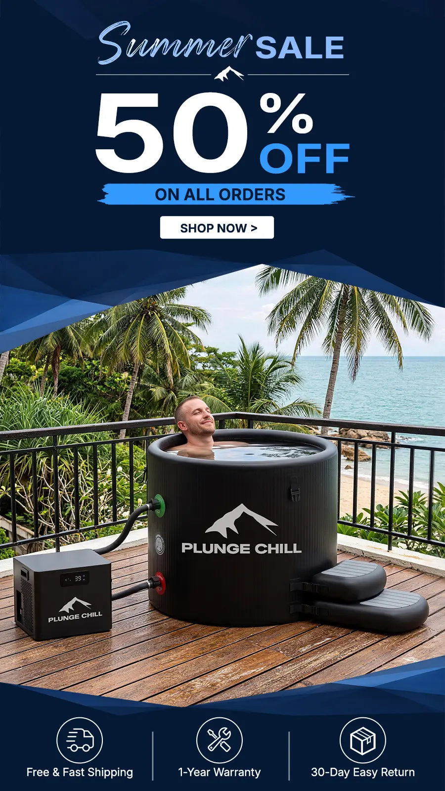 cold plunge tub with chiller for sale